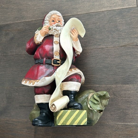 Holiday Wooden Santa Clause Ornament, Christmas Statue Display, Gifts St. Nick - Picture 3 of 11